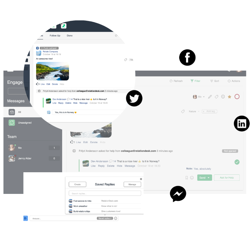 RelationDesk - a social media management tool for companies